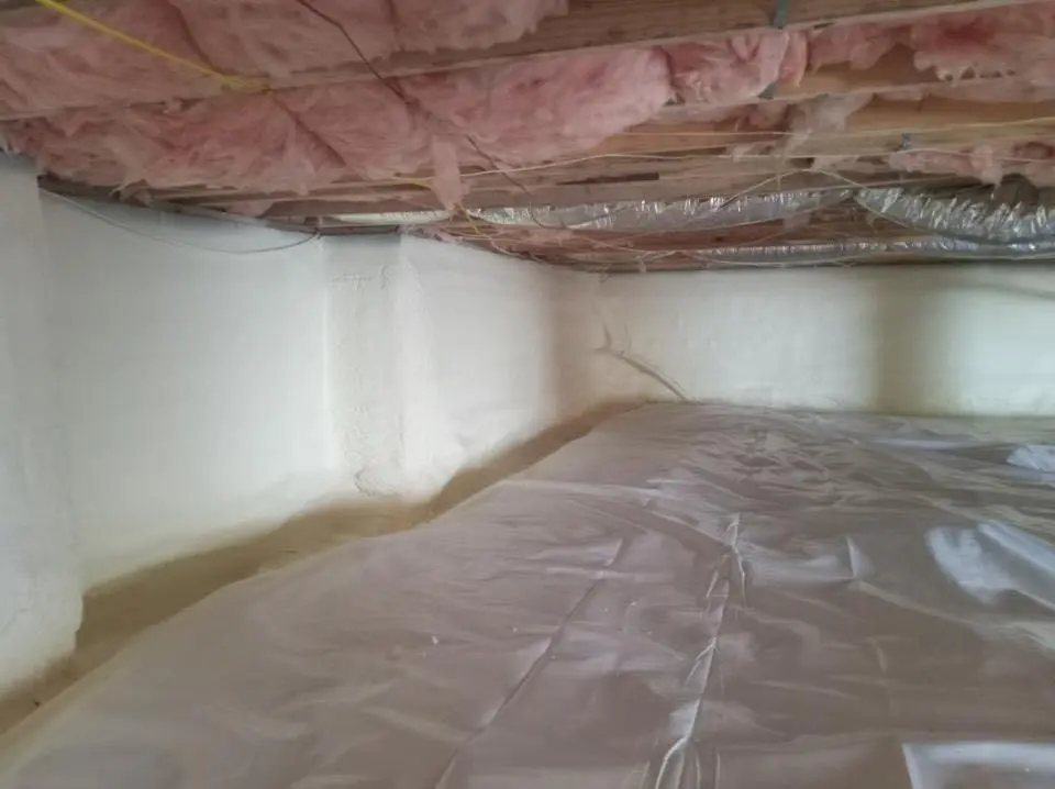 Crawl space encapsulation with closed-cell spray foam for Roof Maintenance in Spring Lake